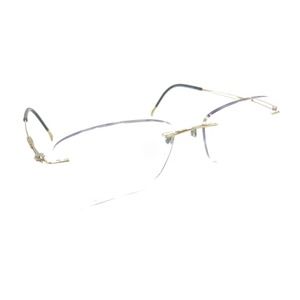 Silhouette 5227 20 6051 Titanium Gold Black Rimless Eyeglasses Frames 17 140